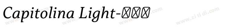Capitolina Light字体转换